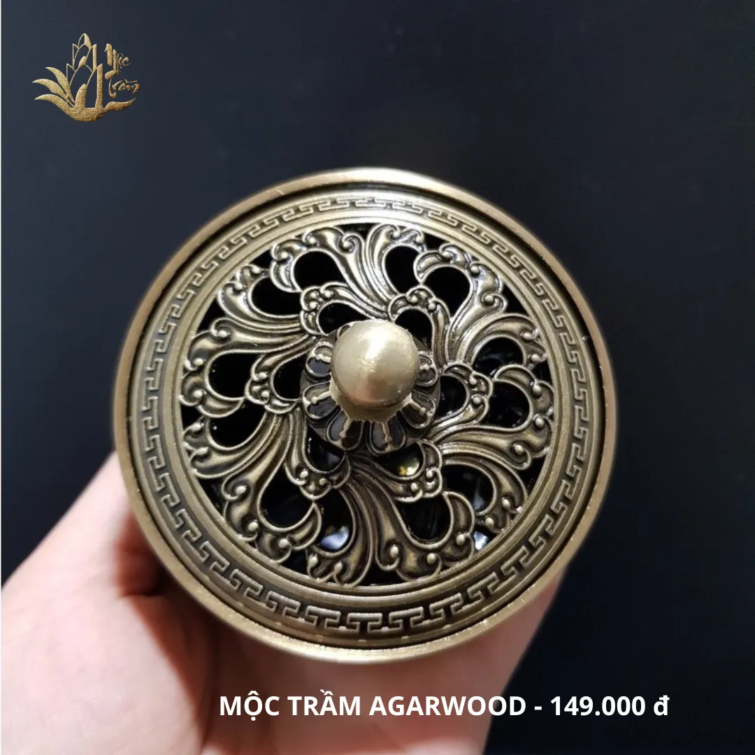 Mini Brass Alloy Incense Burner – 3-Leg Agarwood &amp; Oud Censer (7.8 × 7 cm)